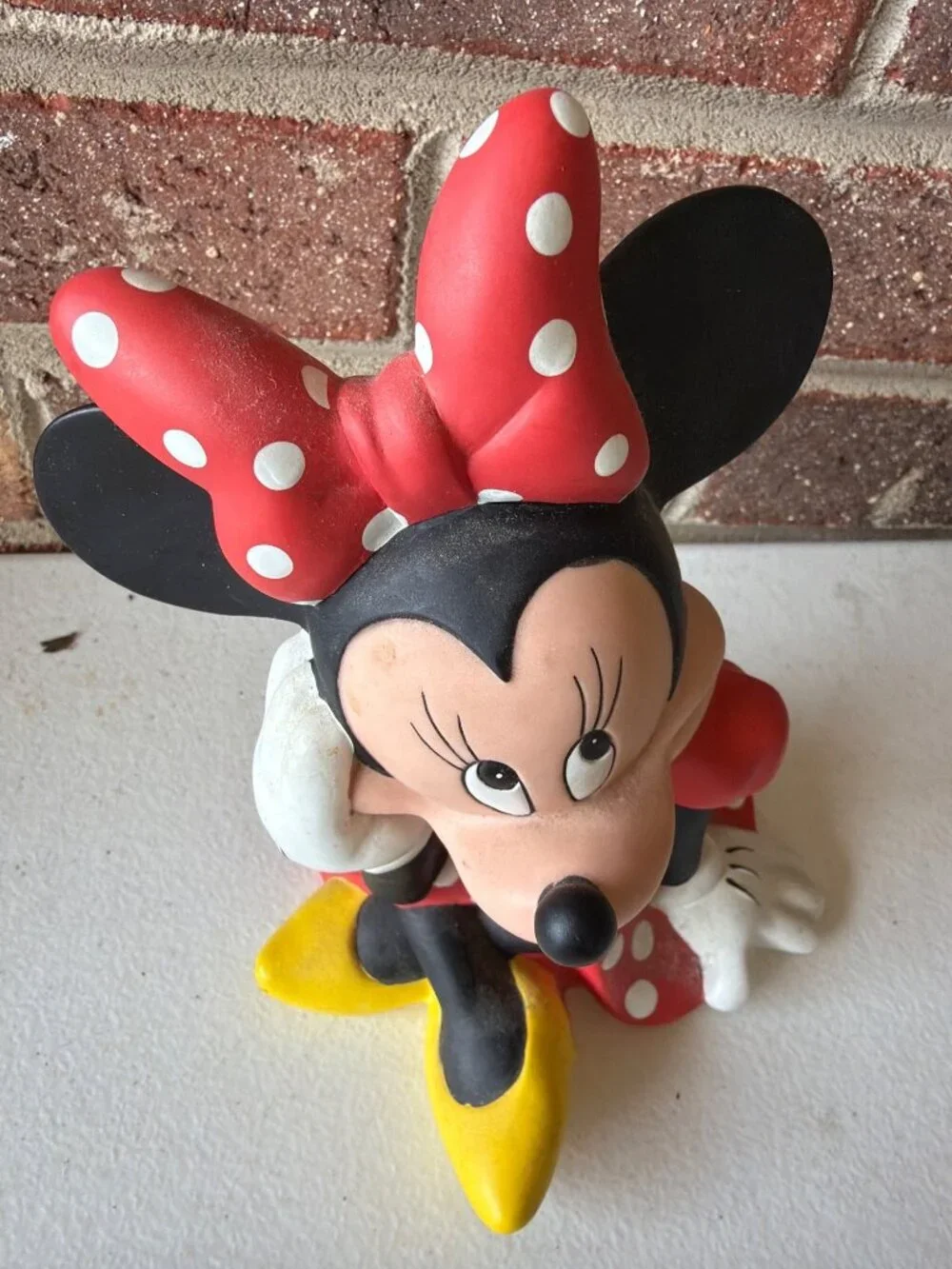 Vintage Minnie Mouse Polka Dot Coin Bank